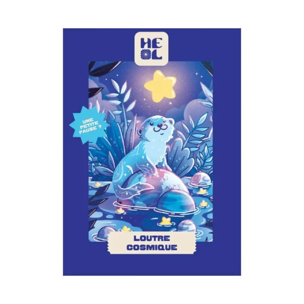 mini puzzle loutre cosmique de les editions heol de 99 pièces