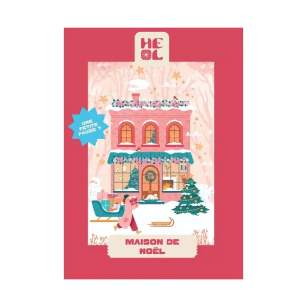 mini puzzle maison de noël de les editions heol de 99 pièces