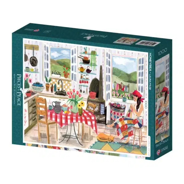 puzzle honeybea de pieces & peace de 1000 pièces