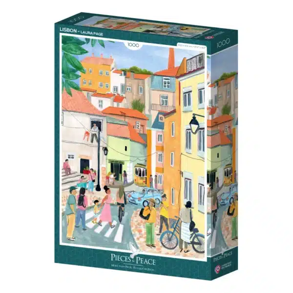 puzzle lisbon de pieces & peace de 1000 pièces
