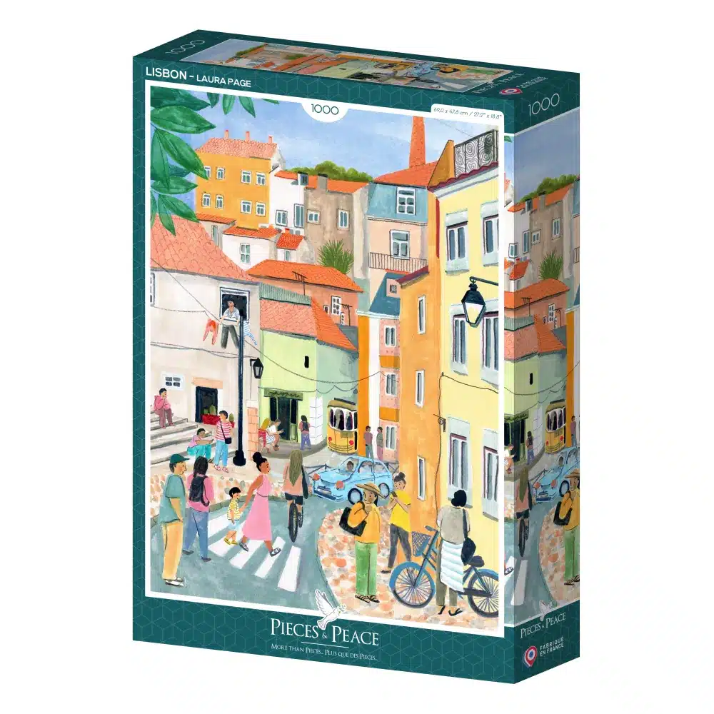 puzzle lisbon de pieces & peace de 1000 pièces