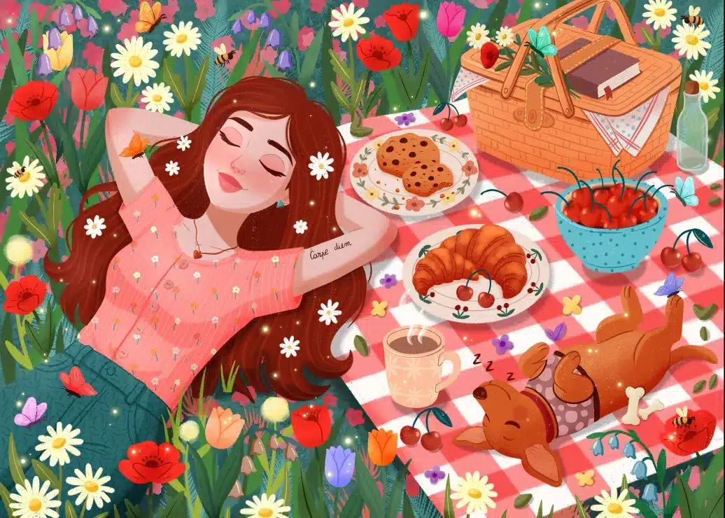 illustration du puzzle carpe diem de pieces & peace de 500 pièces