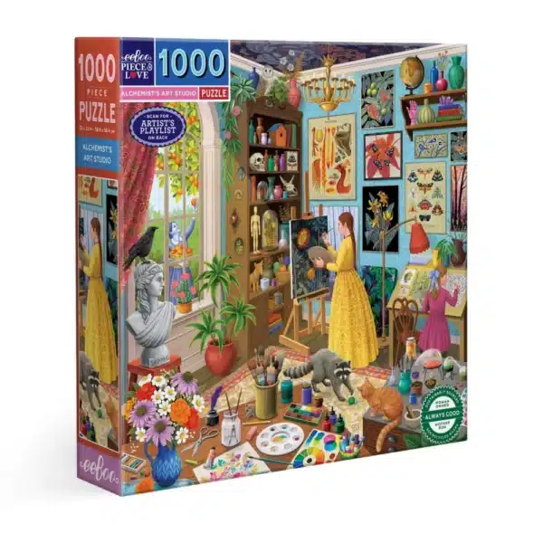 puzzle alchemist's art studio de eeboo de 1000 pièces
