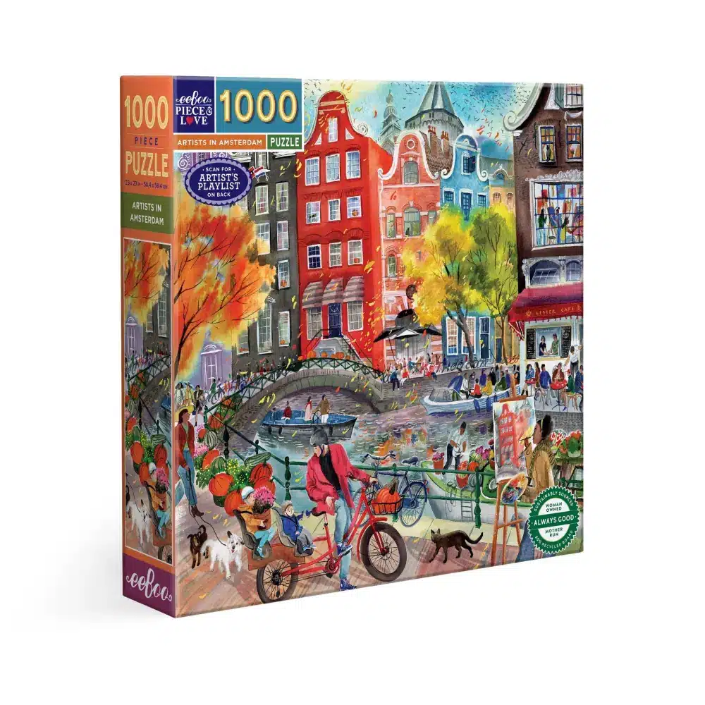 puzzle artists in amsterdam de eeboo de 1000 pièces