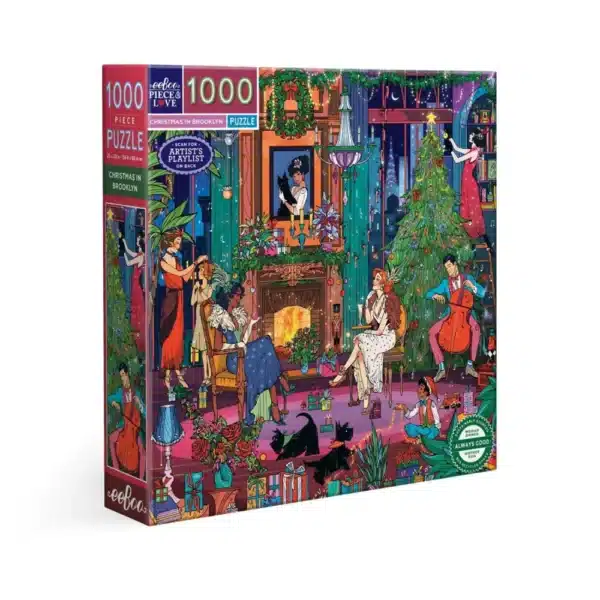 puzzle christmas in brooklyn de eeboo de 1000 pièces