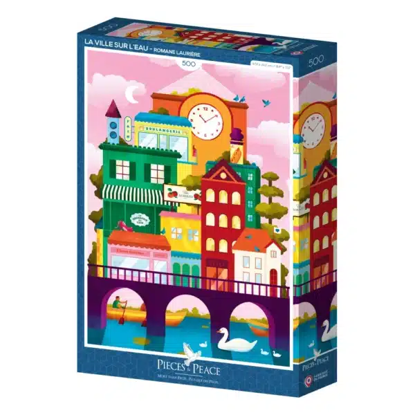 puzzle la ville sur l'eau de pièces & peace de 500 pièces