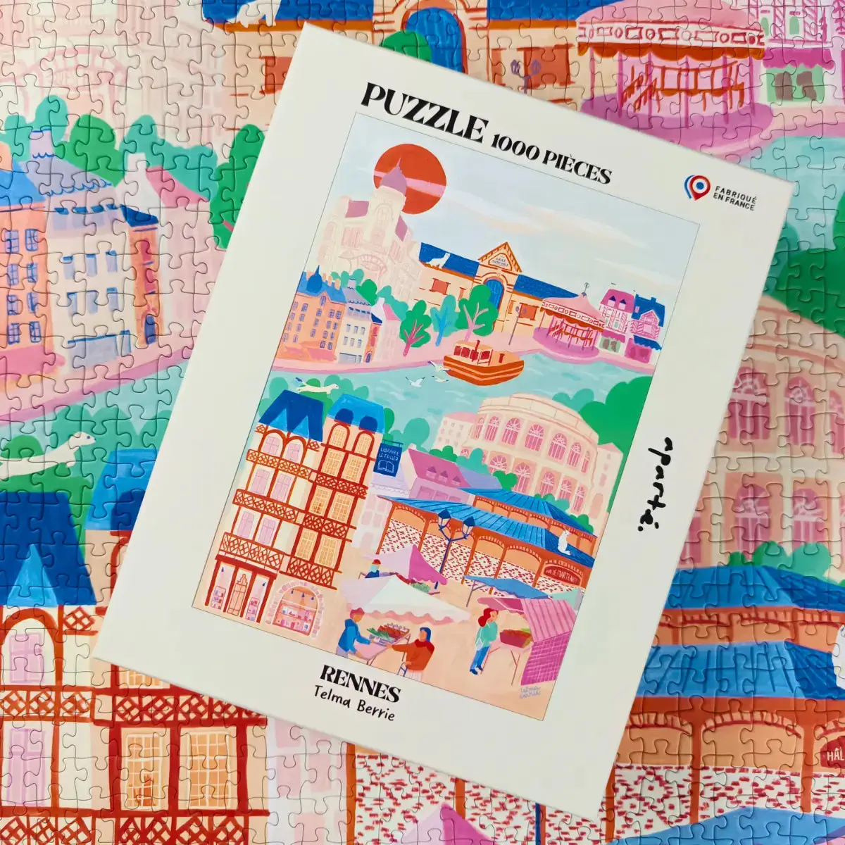 puzzle rennes de aparté de 1000 pièces