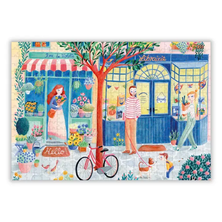 illustration puzzle rue des jolies choses de Aparté de 500 pièces