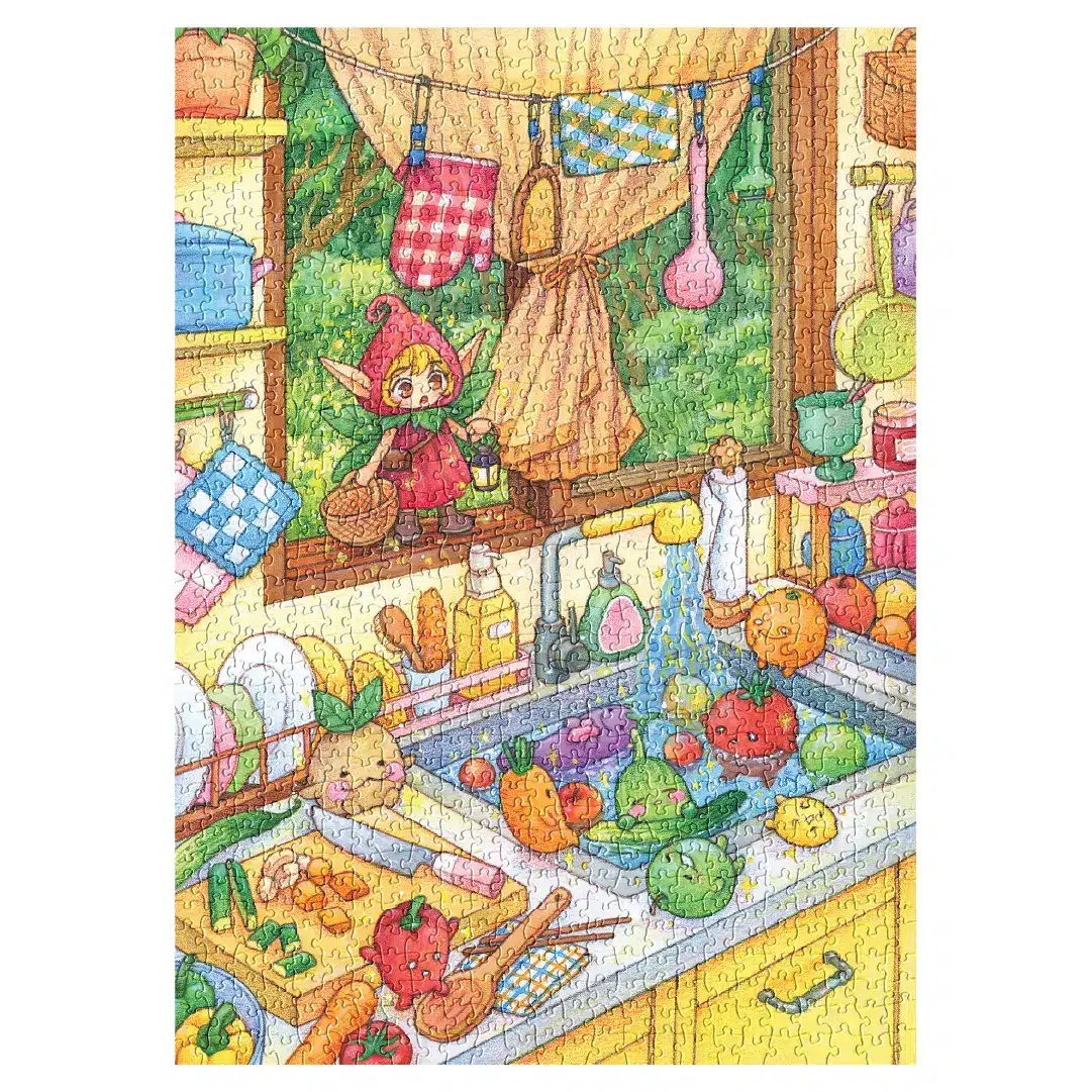 puzzle soonness veggie bath 1000 pieces assemblé