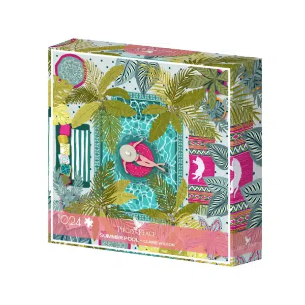 puzzle summer pool de pieces & peace de 1024 pieces