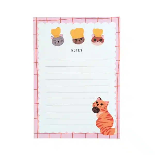 bloc notes chat patissier trevell