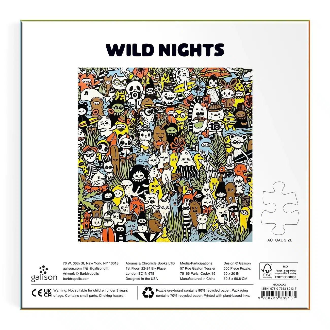 Puzzle Wild Nights - Galison - 500 pièces – Image 2