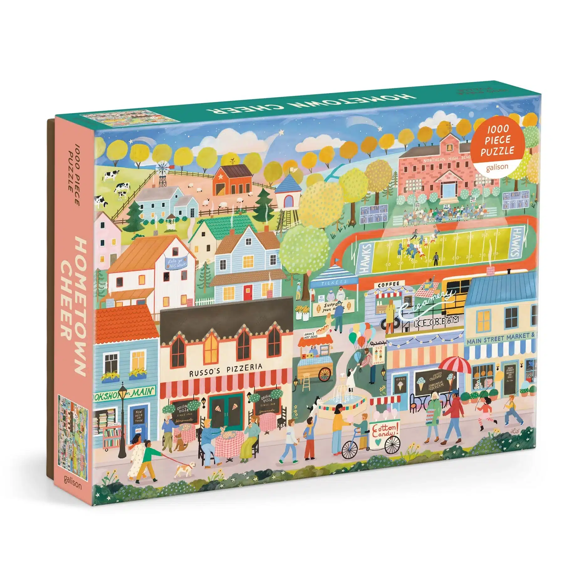 puzzle hometown cheering de galison de 1000 pièces
