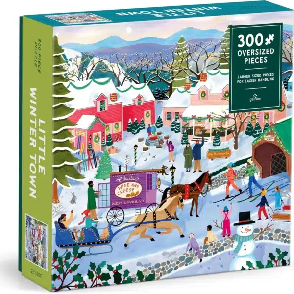 puzzle galison Little Winter Town 300 pieces
