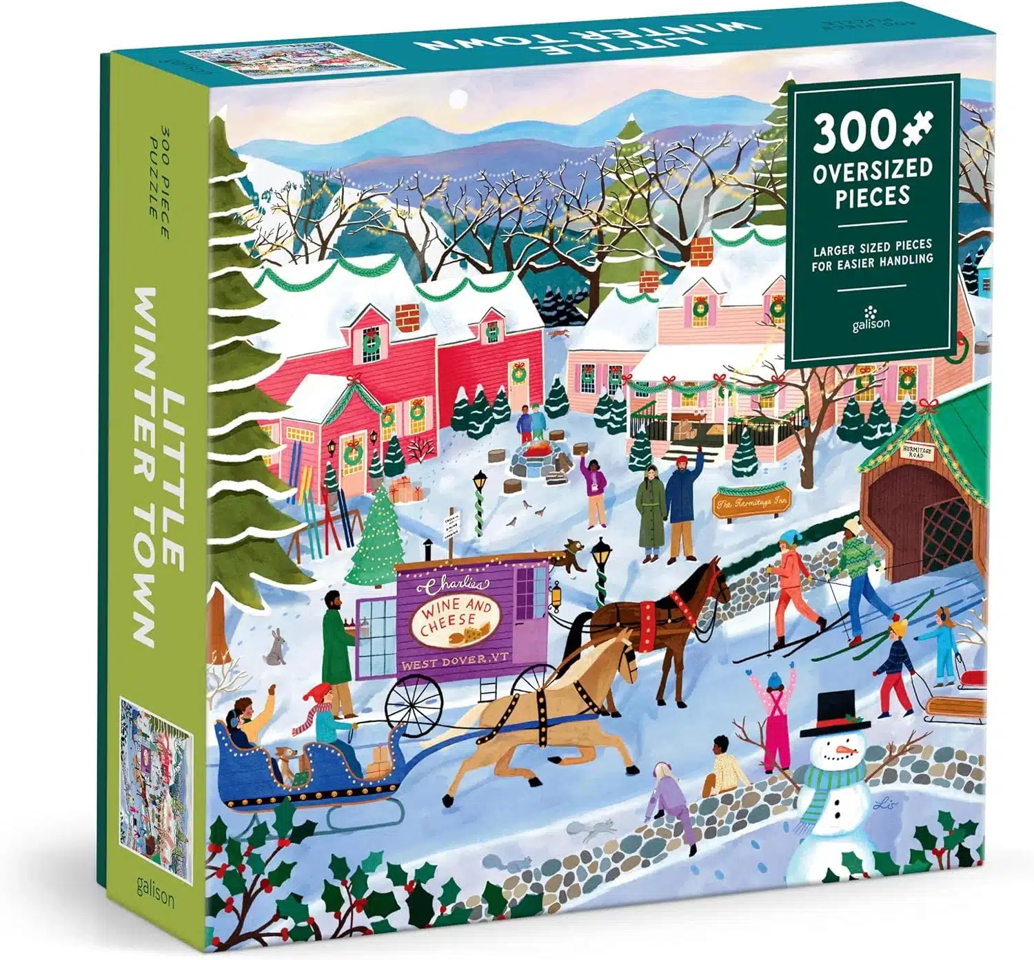 puzzle galison Little Winter Town 300 pieces