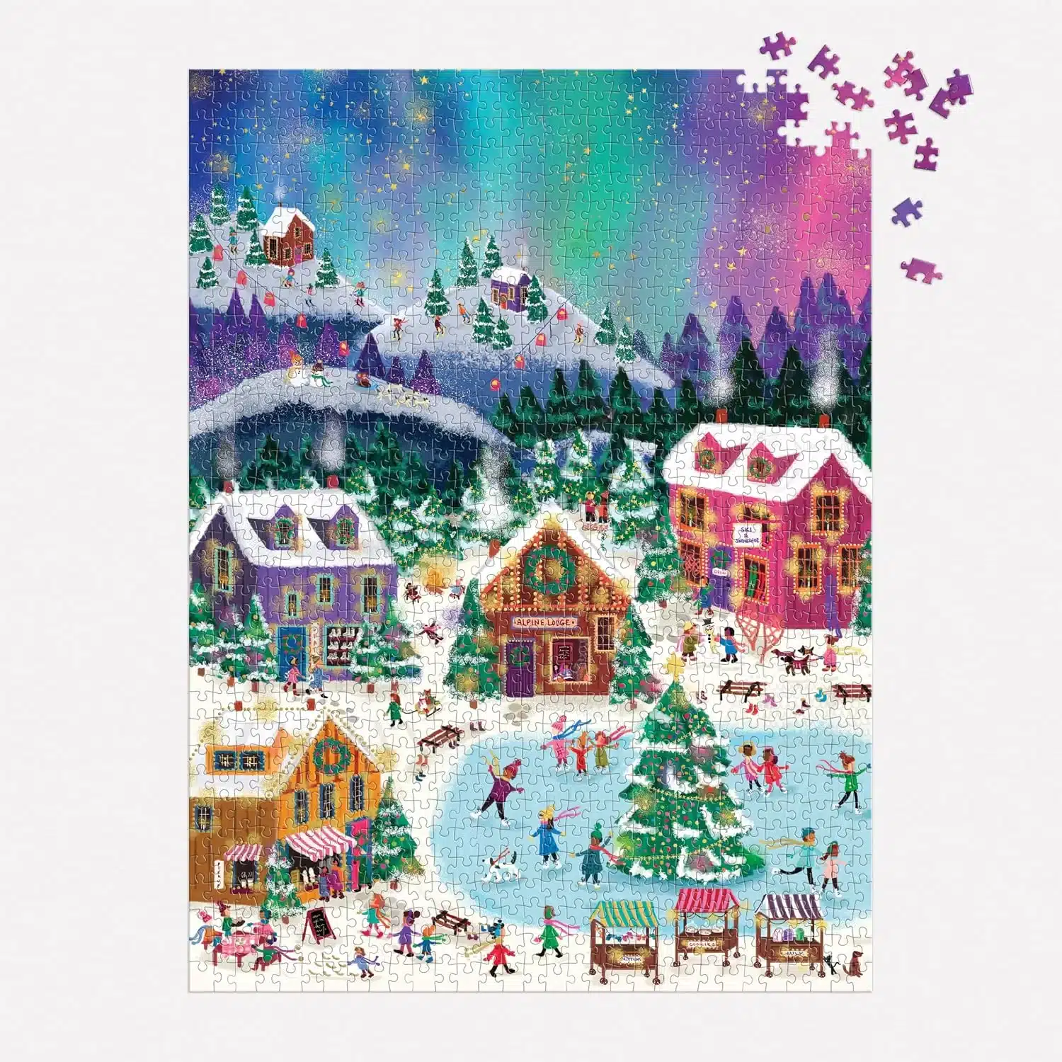 puzzle northern lights de galison de 1000 pièces puzzle monté