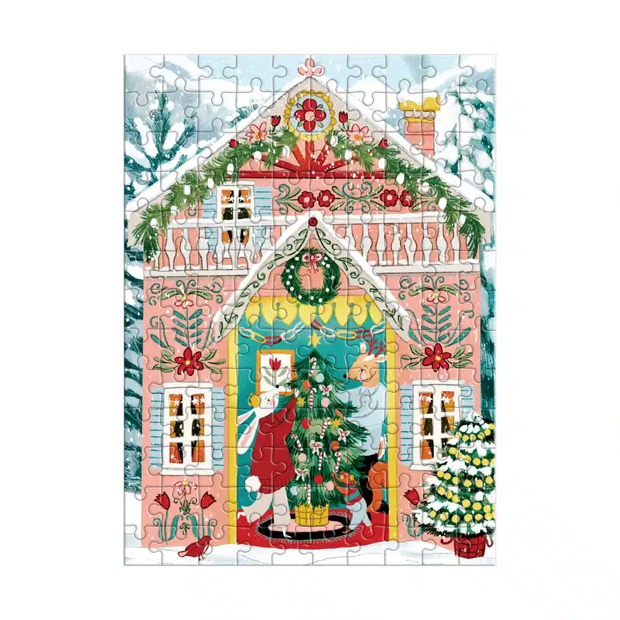 puzzle galison Swiss Chalet 130 Pieces assemblé