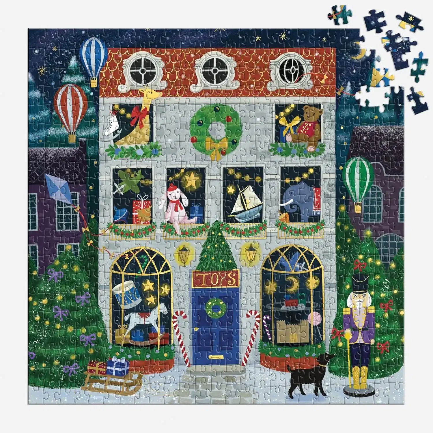 puzzle twilight toy shop de galison de 500 pièces, puzzle monté