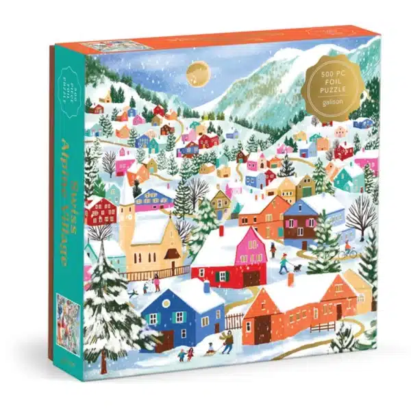 puzzle galison swiss alpine village 500 pieces