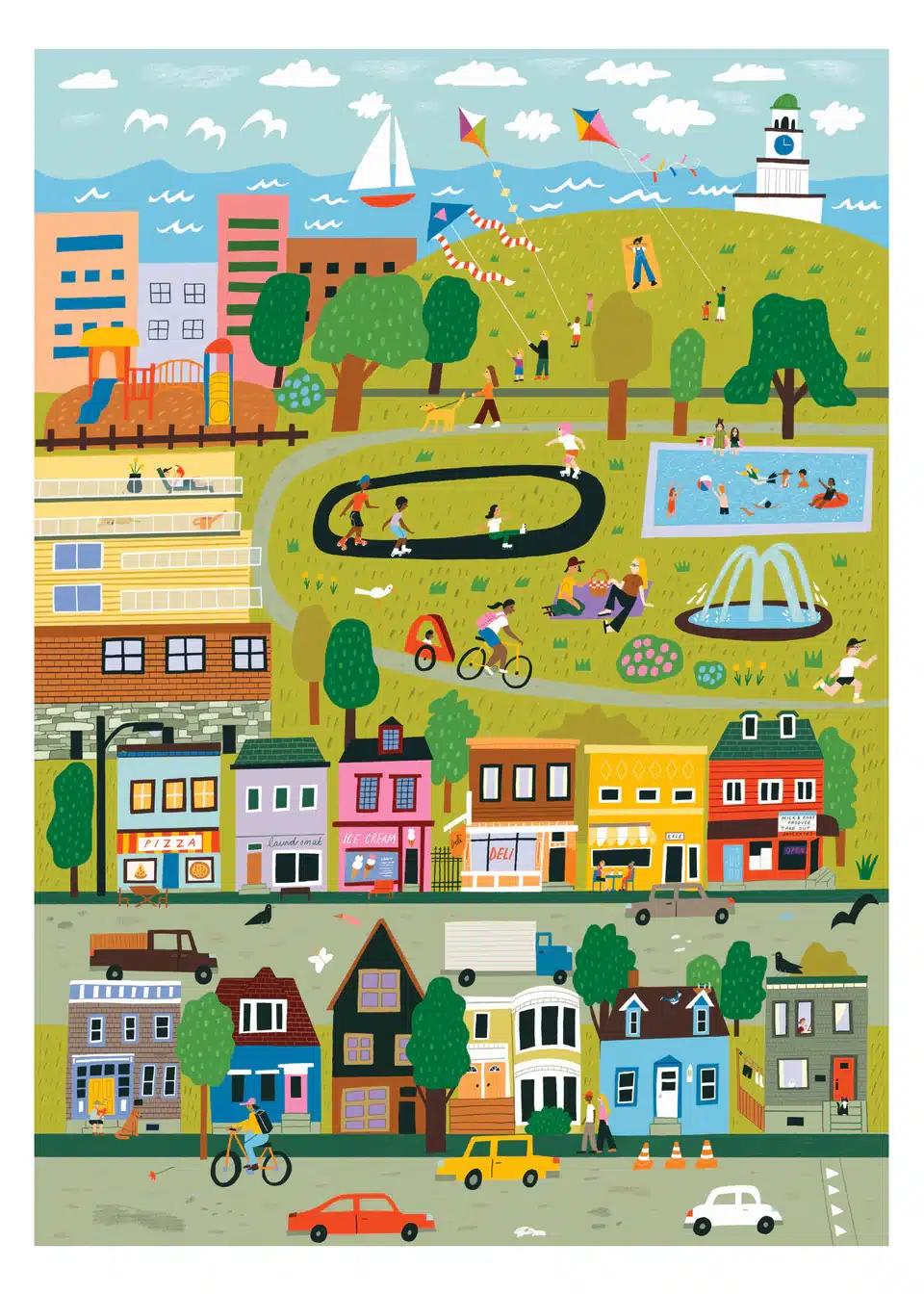 Puzzle Urban Stroll - Holiyay - 1000 pièces – Image 2