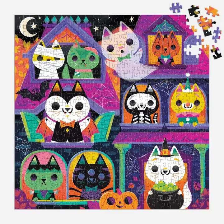 Puzzle Haunted House Cats - Mudpuppy - 300 pièces – Image 3