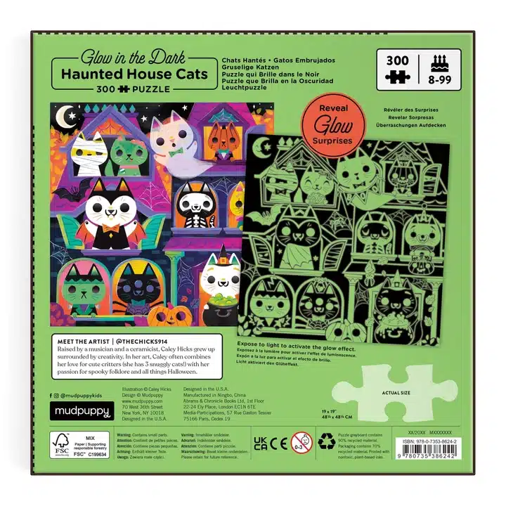 Puzzle Haunted House Cats - Mudpuppy - 300 pièces – Image 2