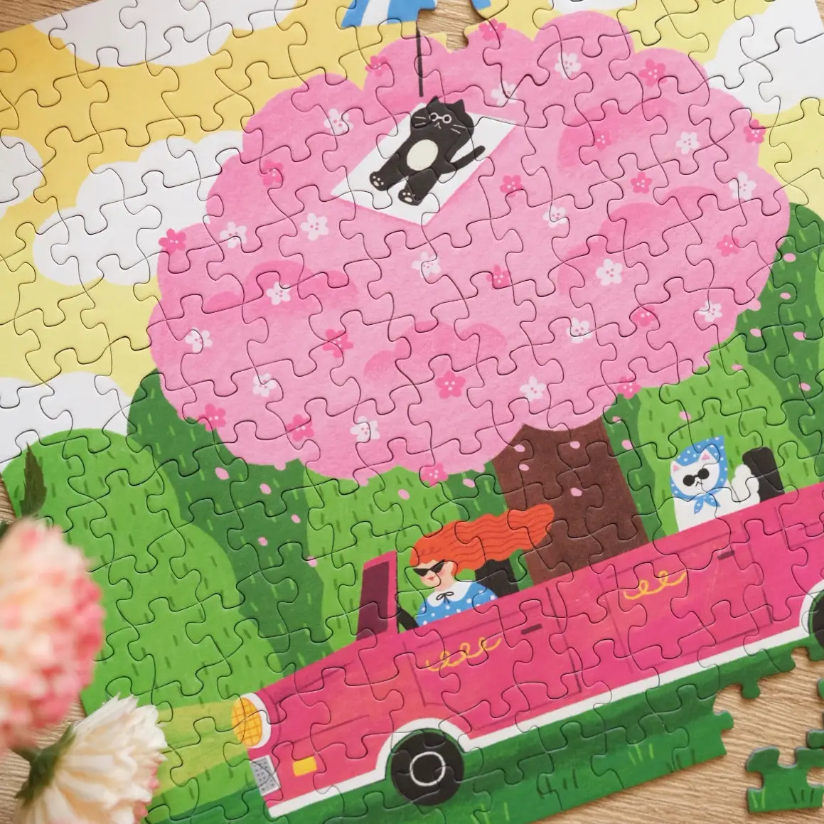 puzzle the puzzle theory Blooming Drive 196 pieces assemblé