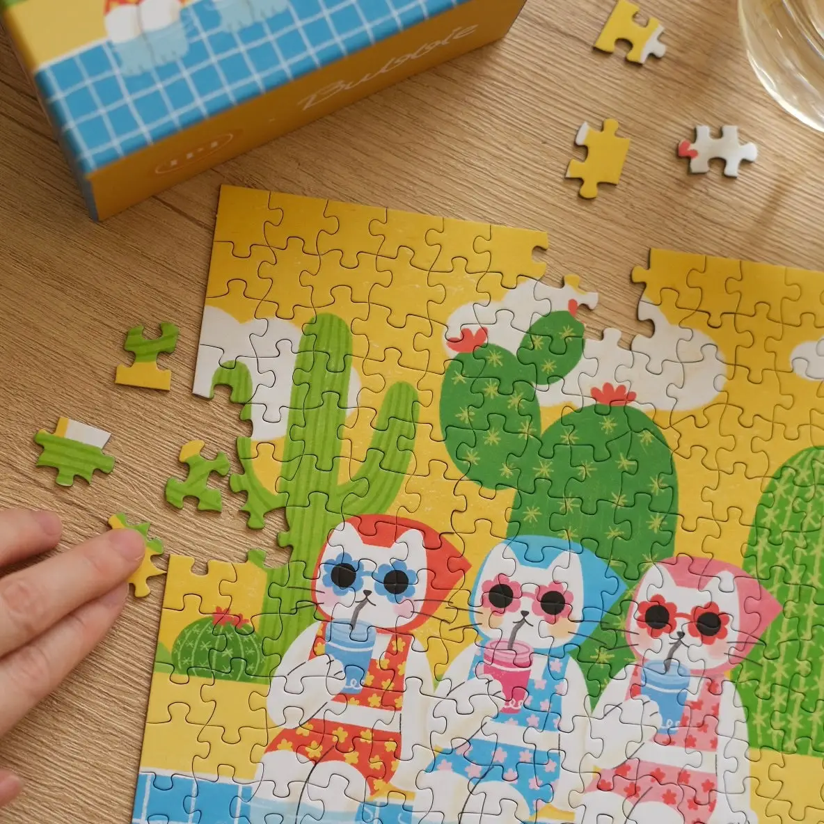 puzzle the puzzle theory Poolside Chill 196 pieces assemblé