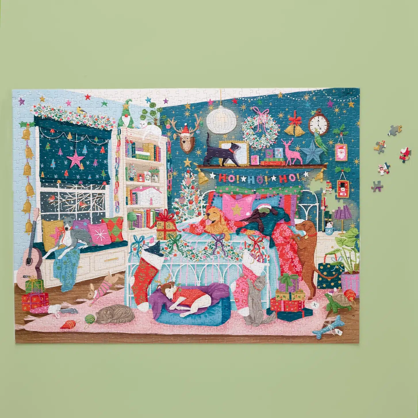 puzzle werkshoppe Christmas Morning 1000 pieces assemblé