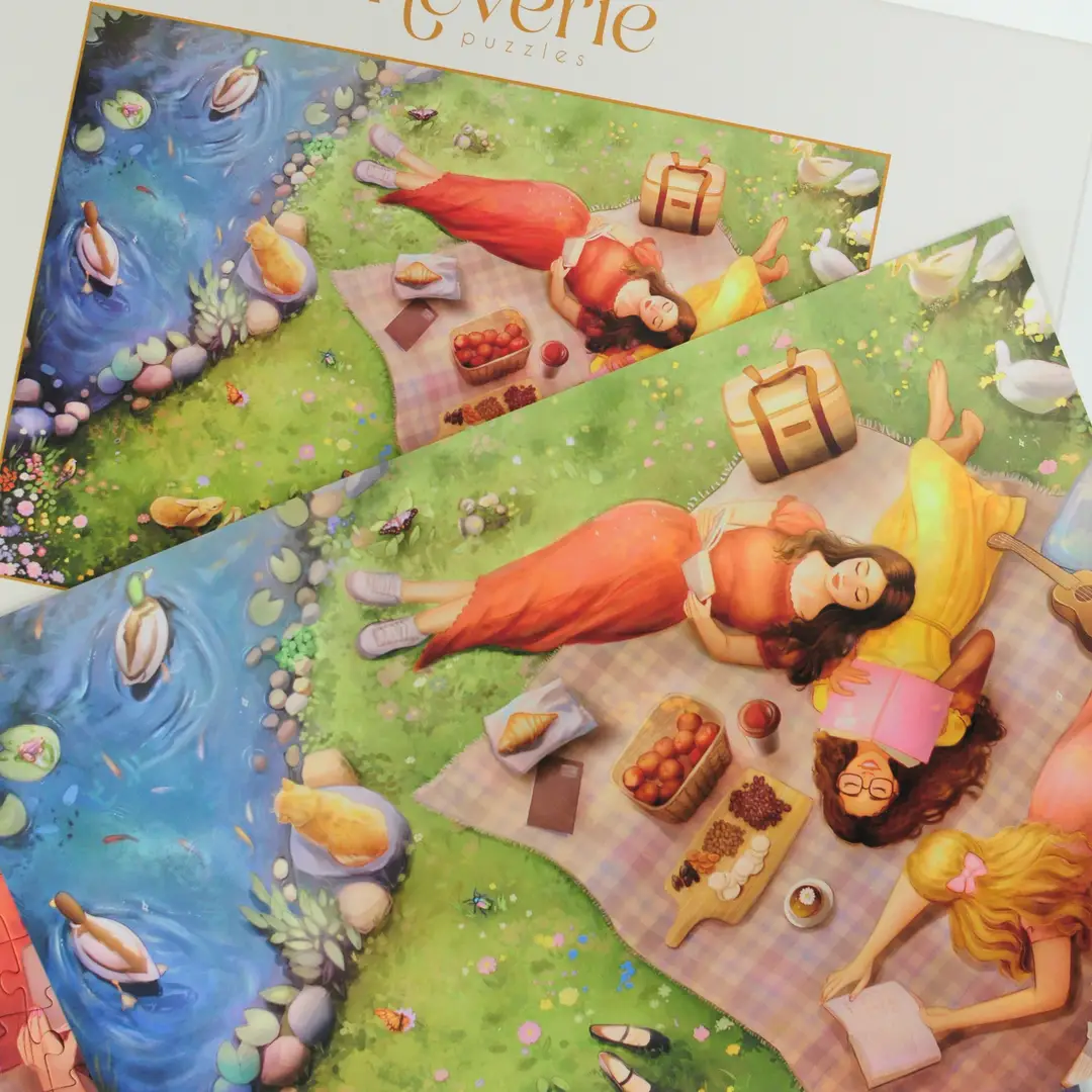puzzle picnic book club de reverie de 1000 pièces