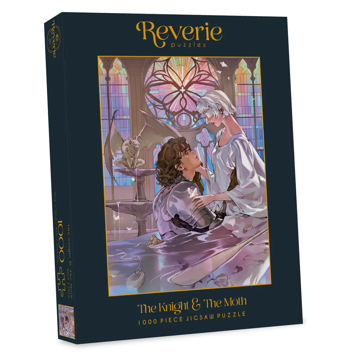 puzzle the knight & the moth de reverie de 1000, puzzle sous licence officielle Le royaume de Stonewater