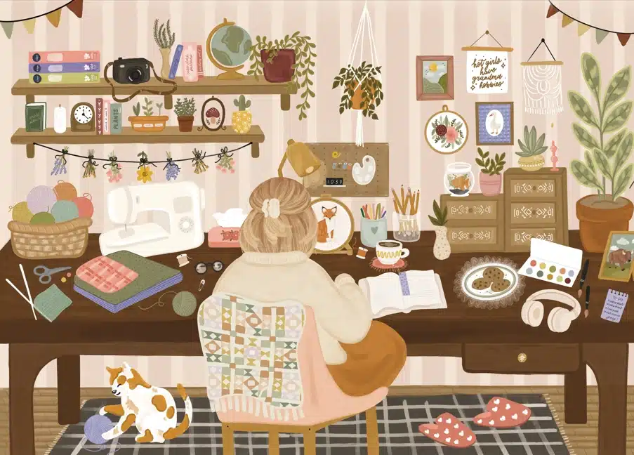 Puzzle Grandma Hobbies - Villager - 1000 pièces – Image 3