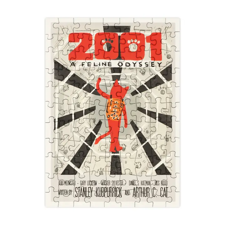 Mini puzzle 2001 A Feline Odyssey – Happily – 99 pièces – Image 3