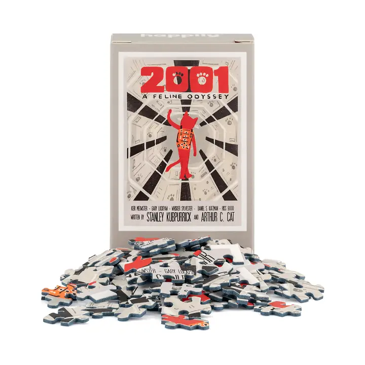 Mini puzzle 2001 A Feline Odyssey – Happily – 99 pièces