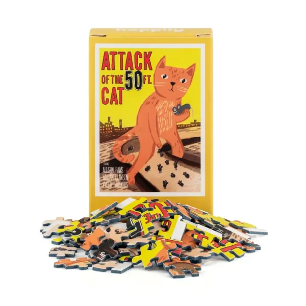 Mini puzzle Attack of the 50ft Cat – Happily – 99 pièces