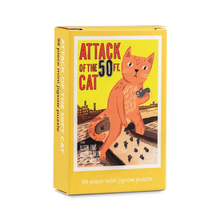 Mini puzzle Attack of the 50ft Cat – Happily – 99 pièces – Image 3