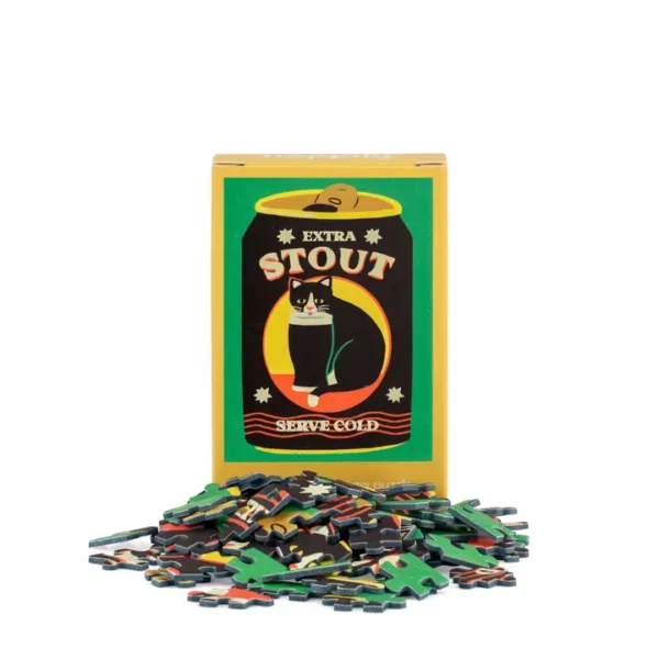 Mini puzzle Extra Stout Cat - Happily - 99 pièces