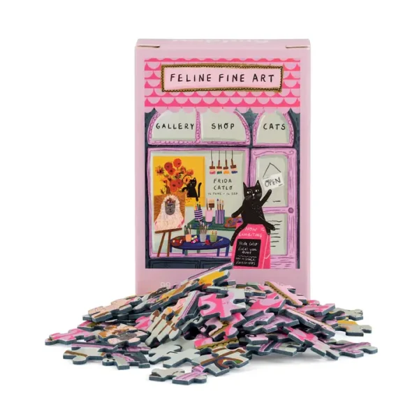 Mini puzzle Feline Fine Art – Happily – 99 pièces