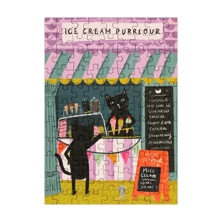Mini puzzle Ice Cream Purrlour - Happily - 99 pièces – Image 3
