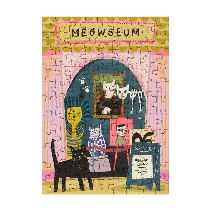 Mini puzzle Meowseum – Happily – 99 pièces – Image 3