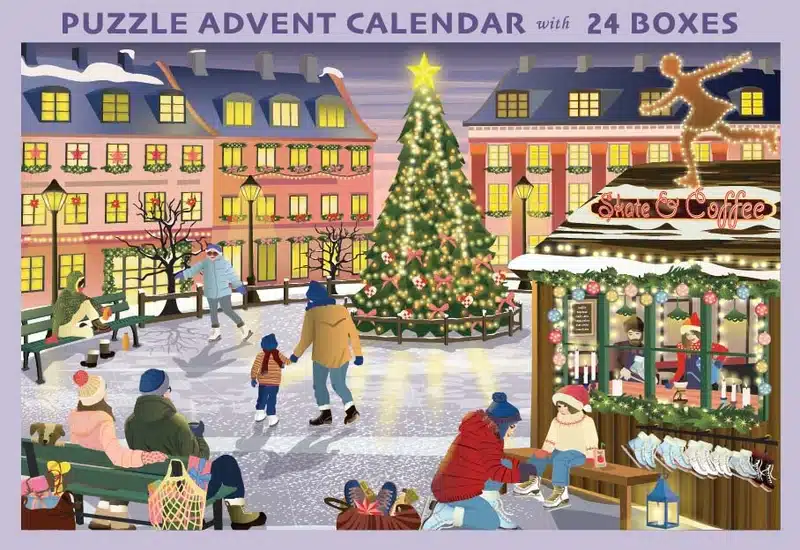 Calendrier de l'avent puzzle Skate & Coffee - Vissevasse